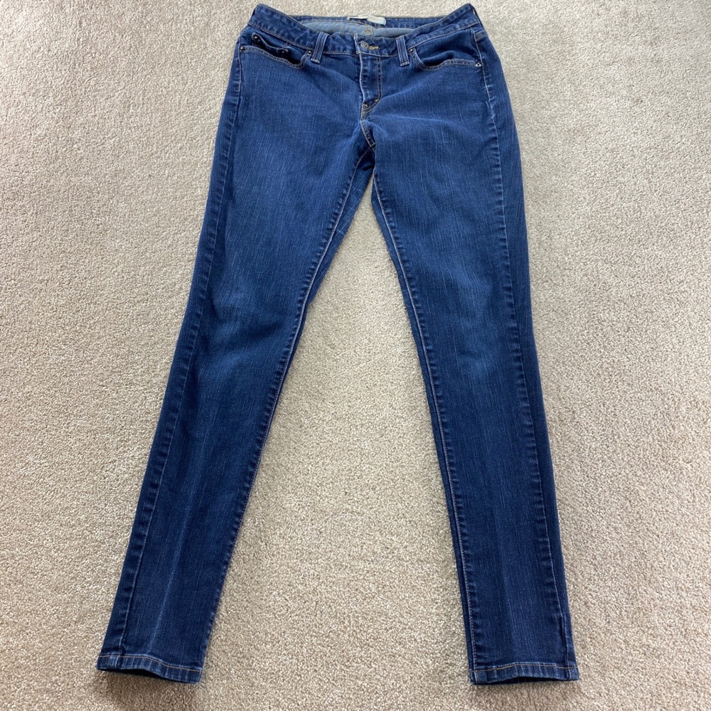 Levis Legging Jeans Women 13L 31x34 Dark Wash Skinny Stretch Denim